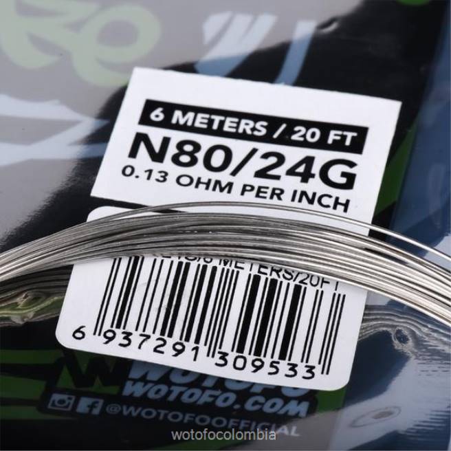 Wotofo carrete de alambre prefabricado alambre de competición ni80 - 24g 6FJT361 - Wotofo Desechable
