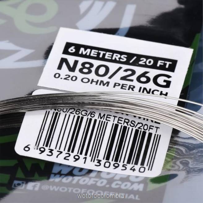 Wotofo carrete de alambre prefabricado alambre de competición ni80 - 24g 6FJT361 - Wotofo Desechable