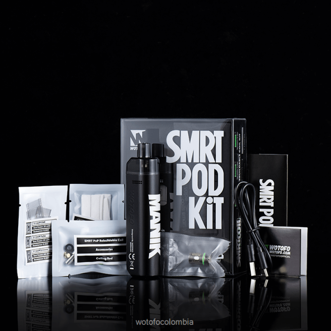 Wotofo SMRT kit de cápsulas kit rpm2 negro rojo 6FJT13 - Wotofo Cigarro Eletronico